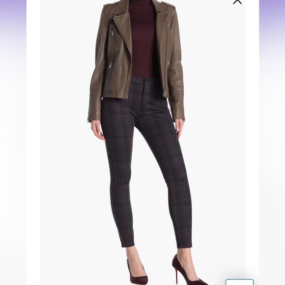 New Kut From The Kloth Plaid Skinny Ponte Pants - Picture 4 of 16